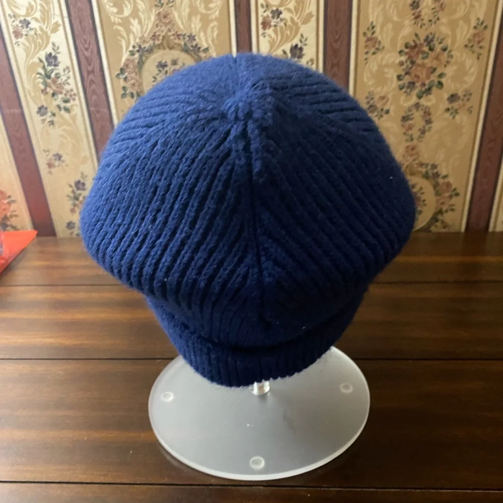 True Religion Blue Beanie OS.